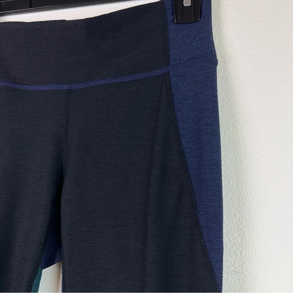Outdoor Voices 7/8 Colorblock Leggings, (S)Navy Blue Turquoise and Black, - Picture 7 of 10